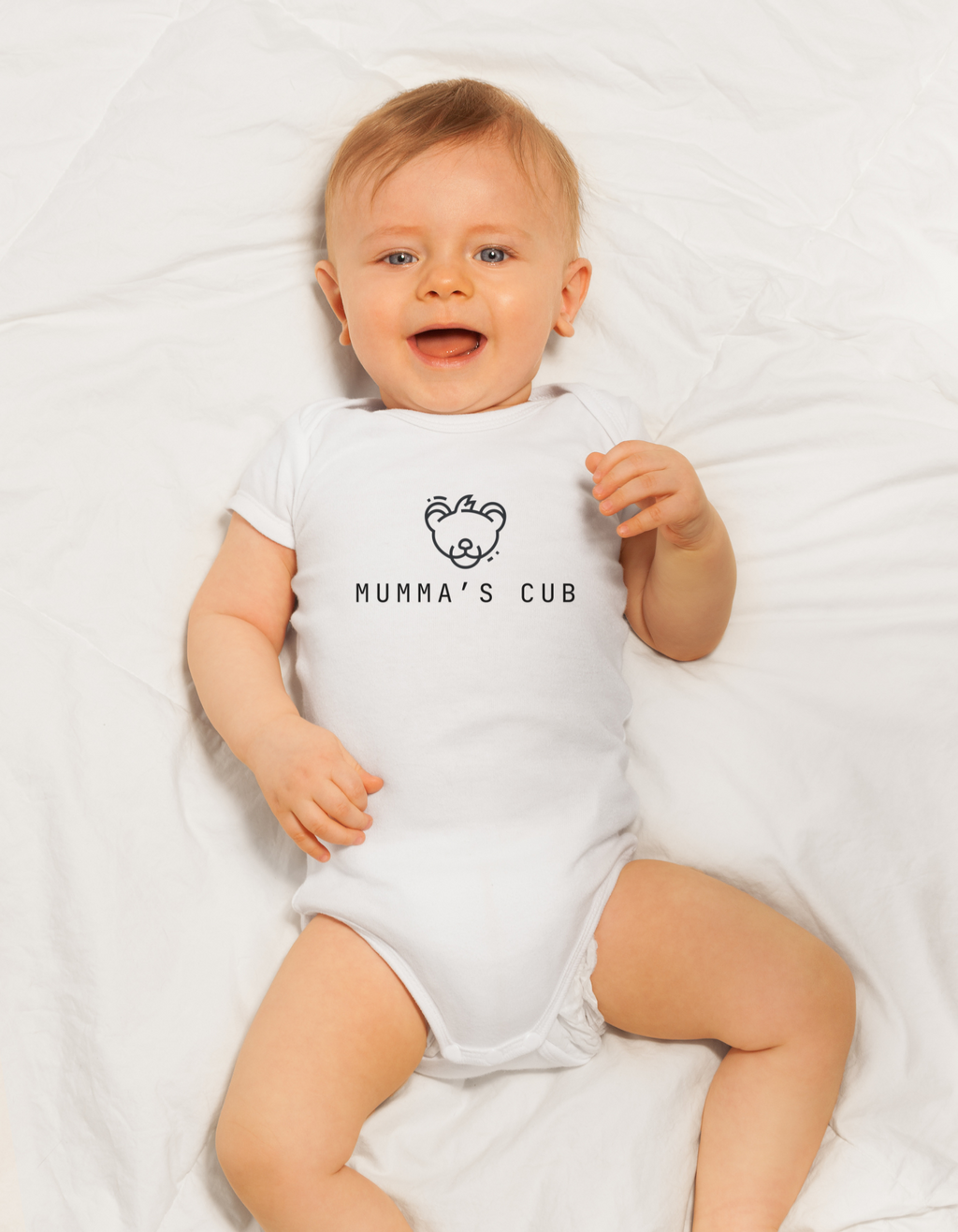 Mumma’s Cub Logo Cotton Baby Onesie | Mumma's Cub