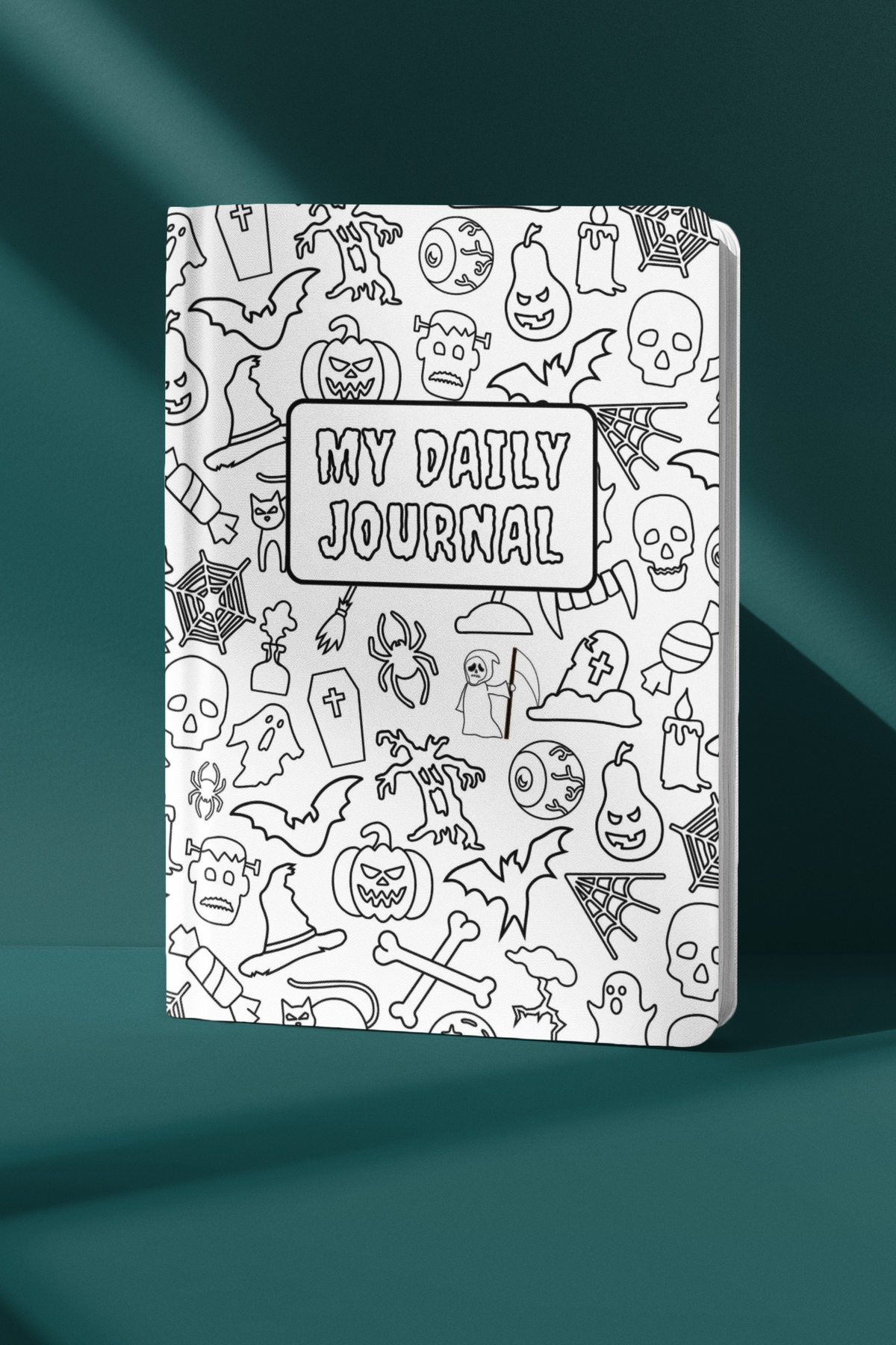 Daily planner with spooky print and sturdy 300 GSM cover – MummasCub