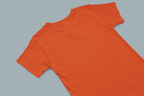 orange kids solid cotton t shirt mummas cub breathable casual cotton tee