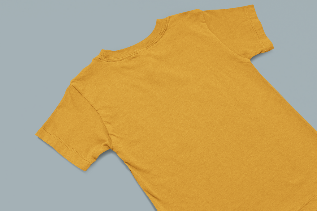 golden yellow kids solid cotton t shirt mummas cub soft premium cotton