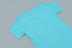 sky blue kids solid cotton t shirt mumma's cub breathable cotton tee
