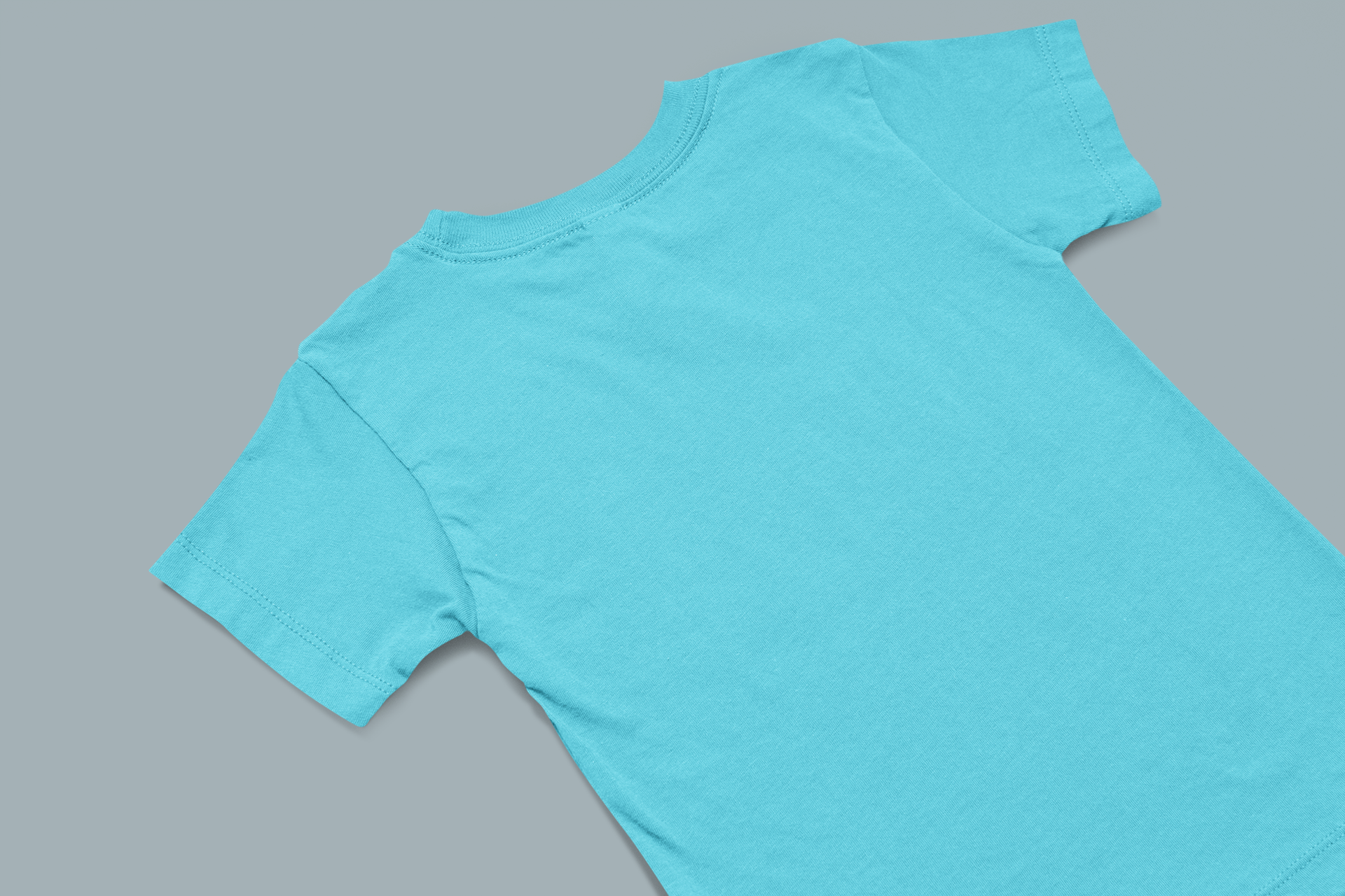sky blue kids solid cotton t shirt mumma's cub breathable cotton tee