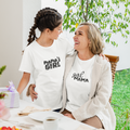 girl mama and mamas girl combo t shirts cotton matching mom daughter set