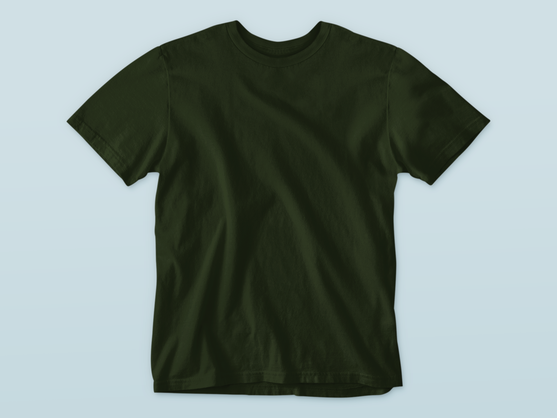 olive green kids solid cotton t shirt mummas cub breathable casual tee