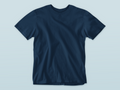 navy kids solid cotton t shirt mumma's cub soft breathable daily wear