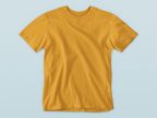 golden yellow kids solid cotton t shirt mummas cub soft premium cotton