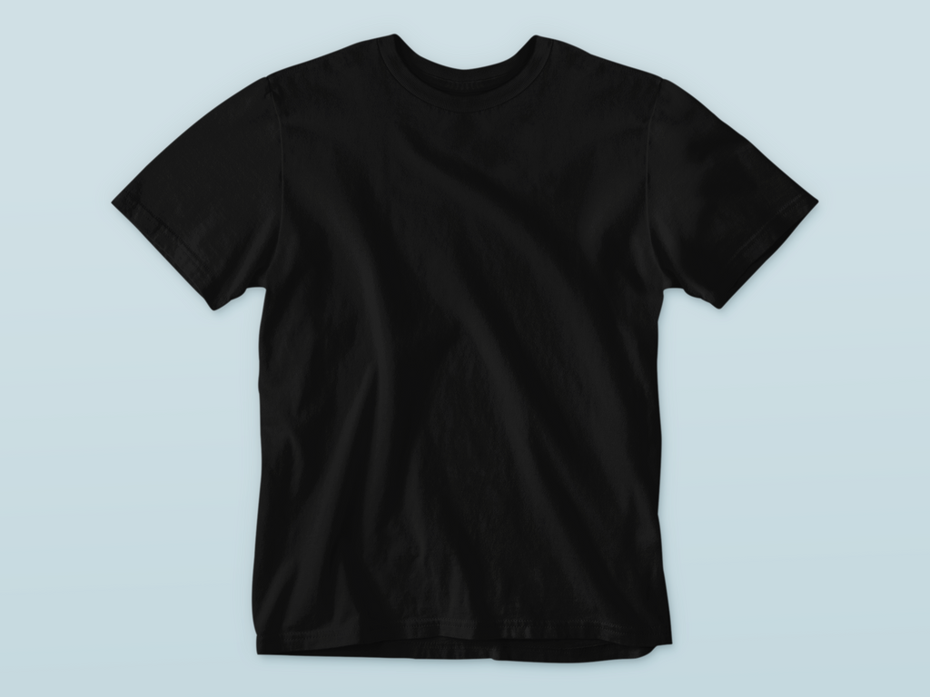 black kids solid cotton t shirt mummas cub soft breathable everyday wear