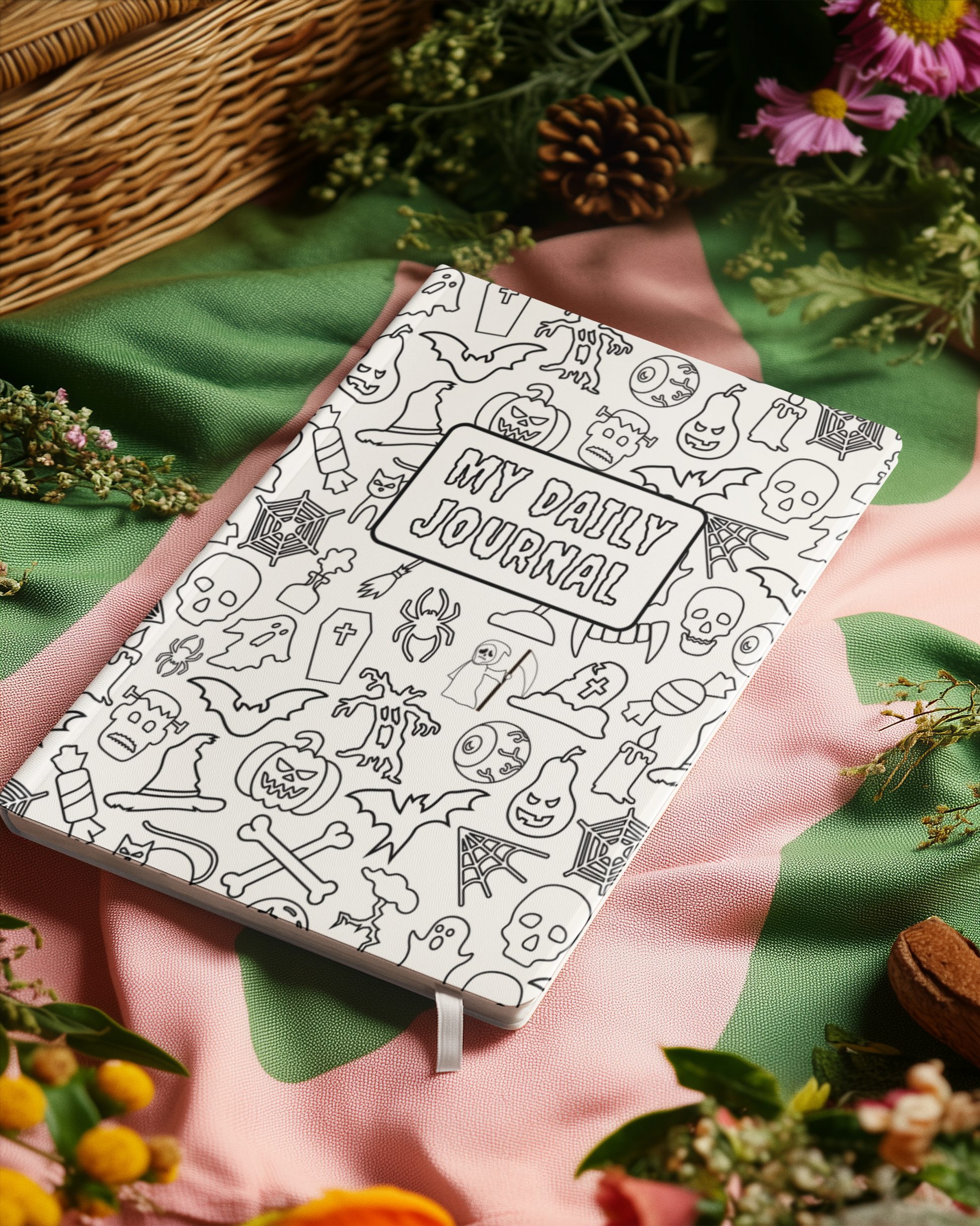 Daily planner with spooky print and sturdy 300 GSM cover – MummasCub