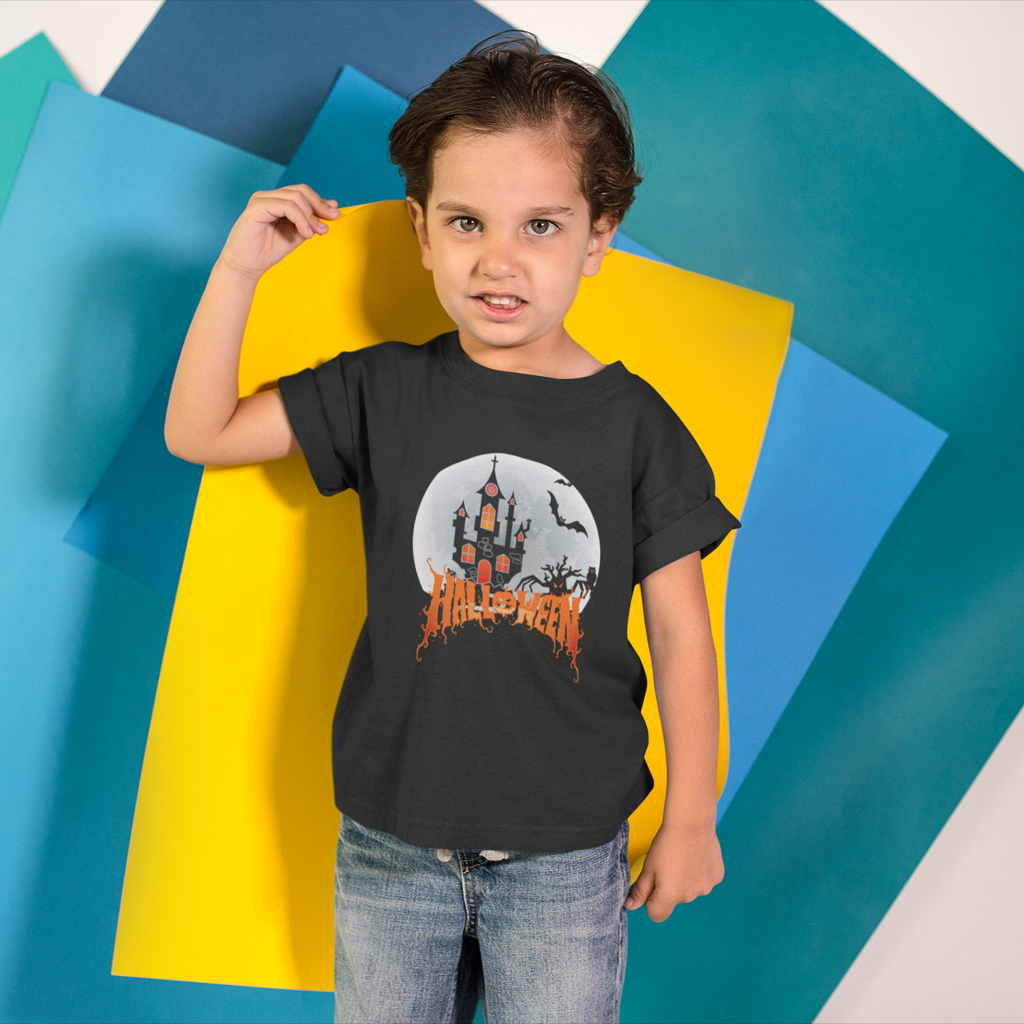 Kids Halloween T-Shirt – Haunted Castle “Halloween”
