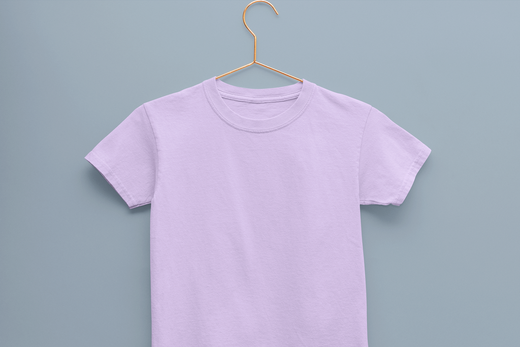 lavender kids solid cotton t shirt mummas cub soft breathable tee