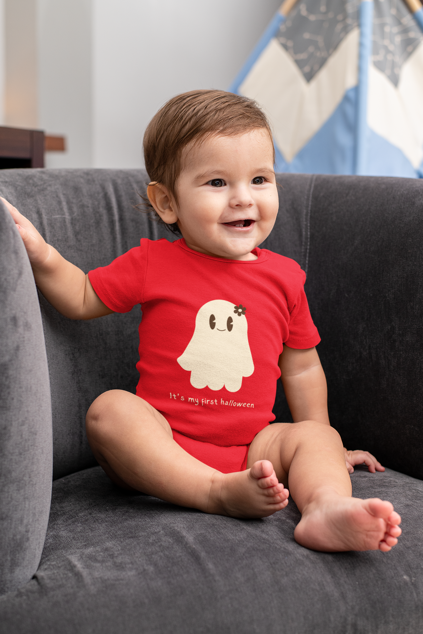 "My First Halloween" Baby Onesie | Soft Cotton Ghost Romper – Halloween Collection