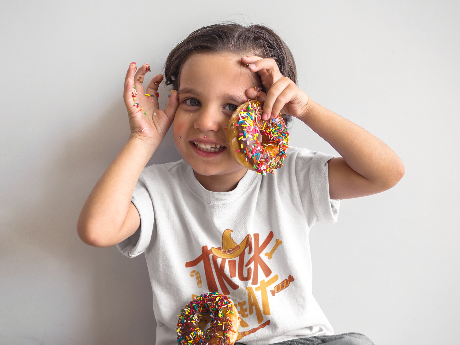 Kids Halloween T-Shirt – “Trick or Treat” Print