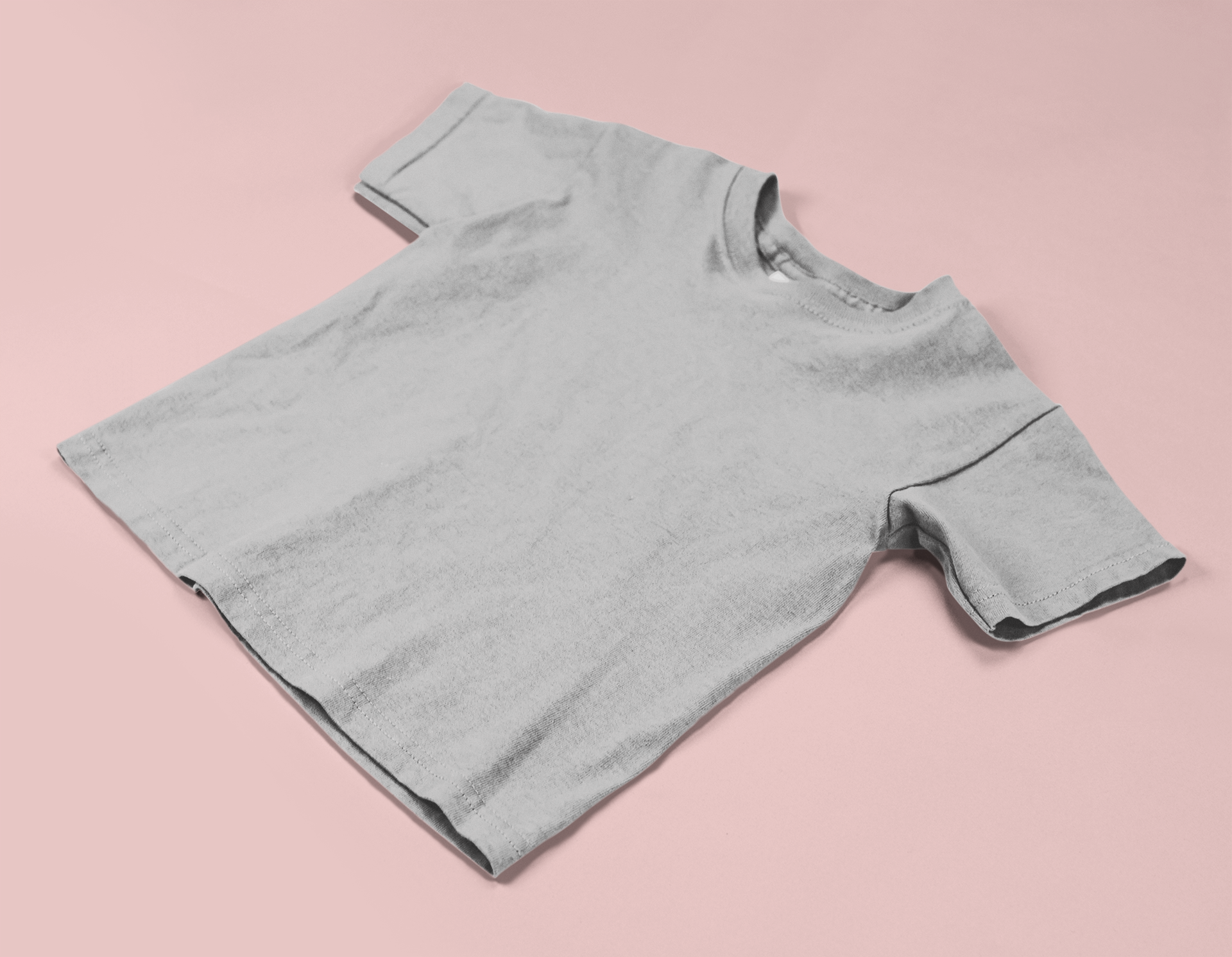 light grey kids solid cotton t shirt mummas cub soft breathable daily wear