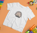 mini kids t shirt boho rainbow print mummas cub soft cotton breathable tee