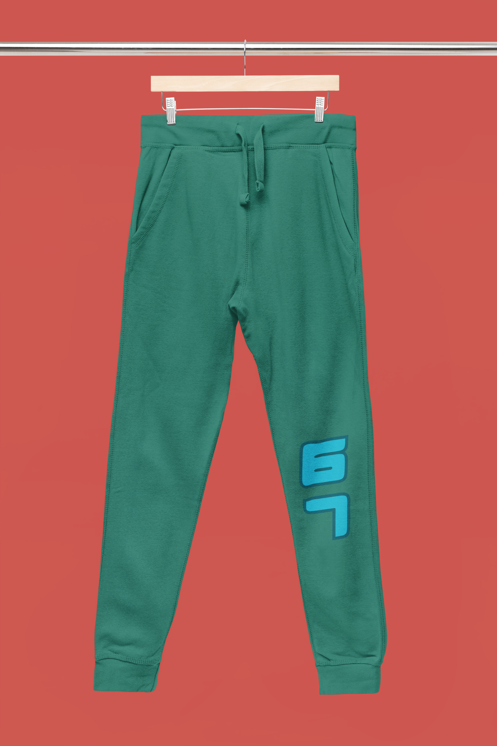 Kids Premium Cotton Jogger with “6 7” Knee Print