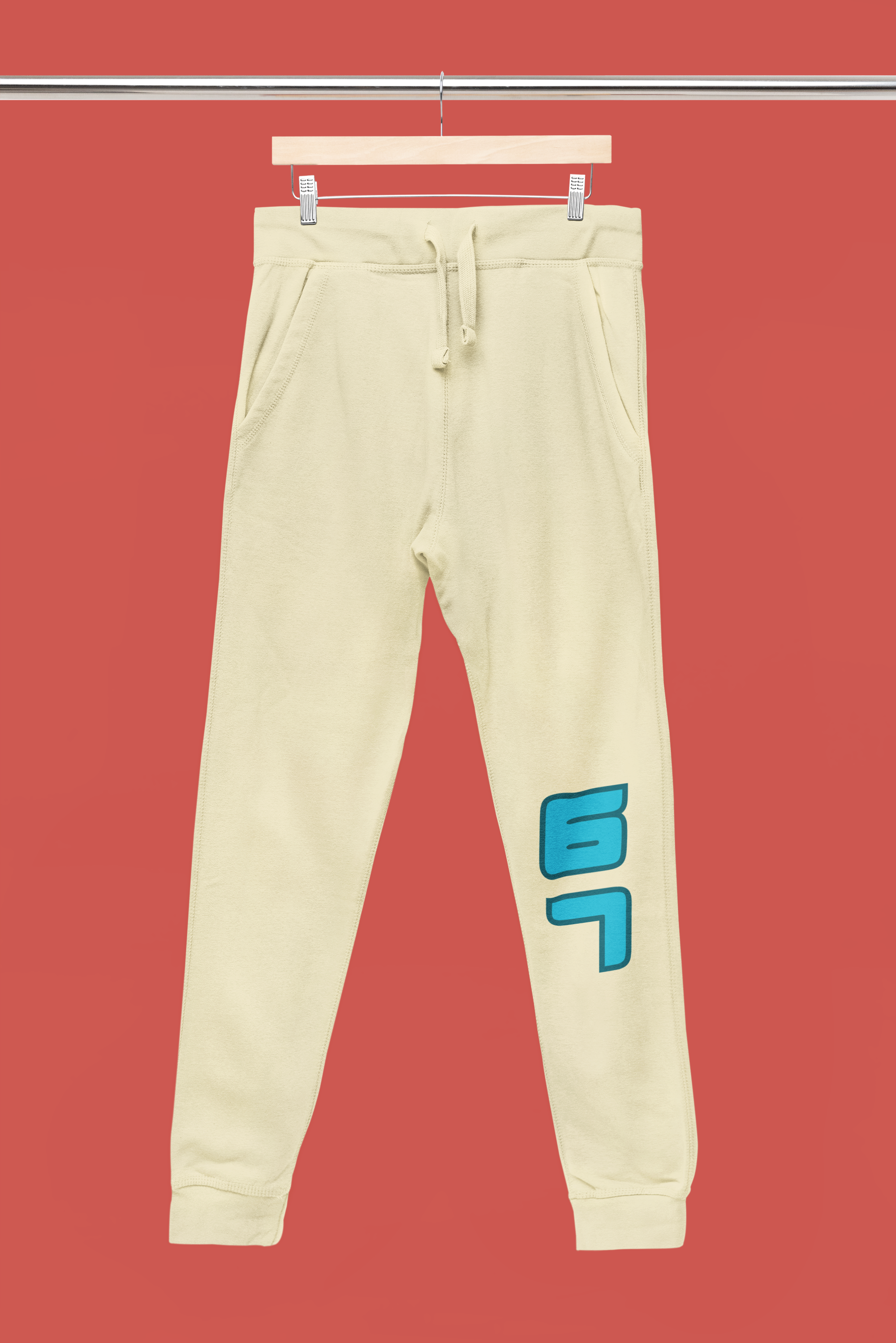 Kids Premium Cotton Jogger with “6 7” Knee Print