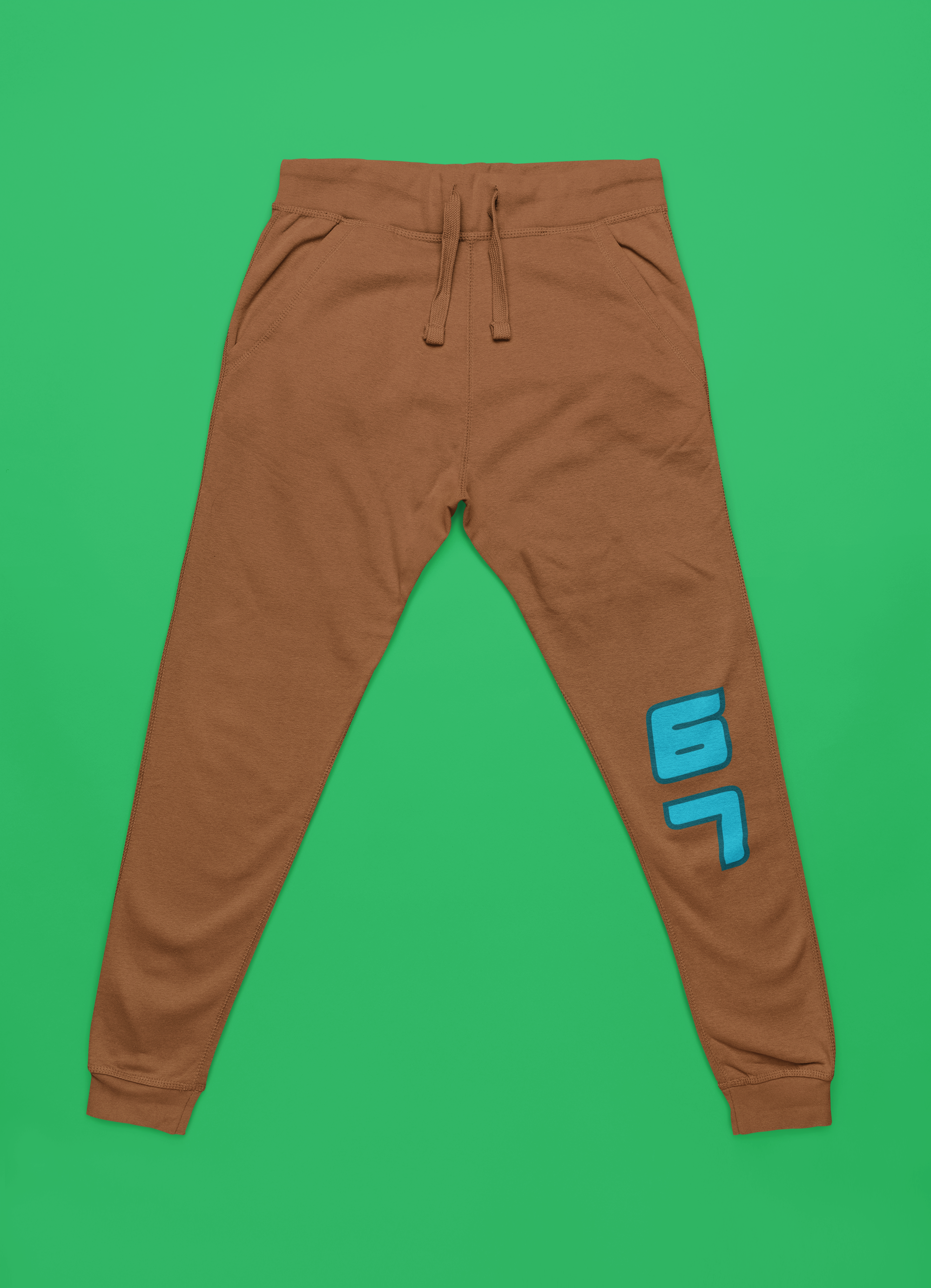 Kids Premium Cotton Jogger with “6 7” Knee Print