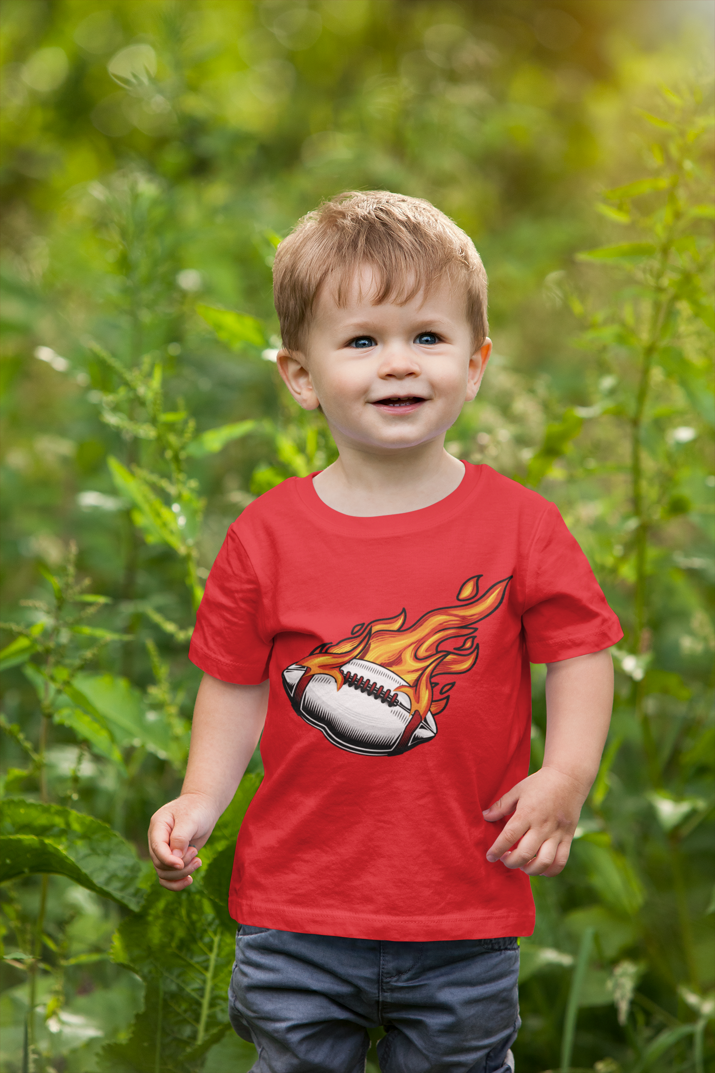Sporty baseball print T-shirt for boys by Mumma’s Cub
