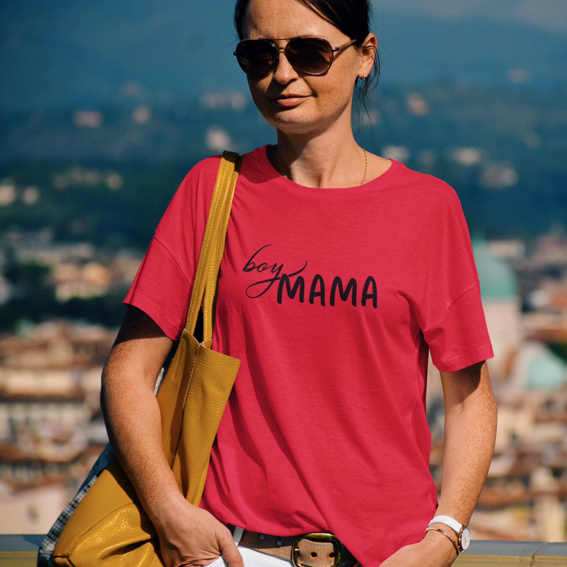 Boy Mama T-Shirt – Soft Cotton Mom Tee