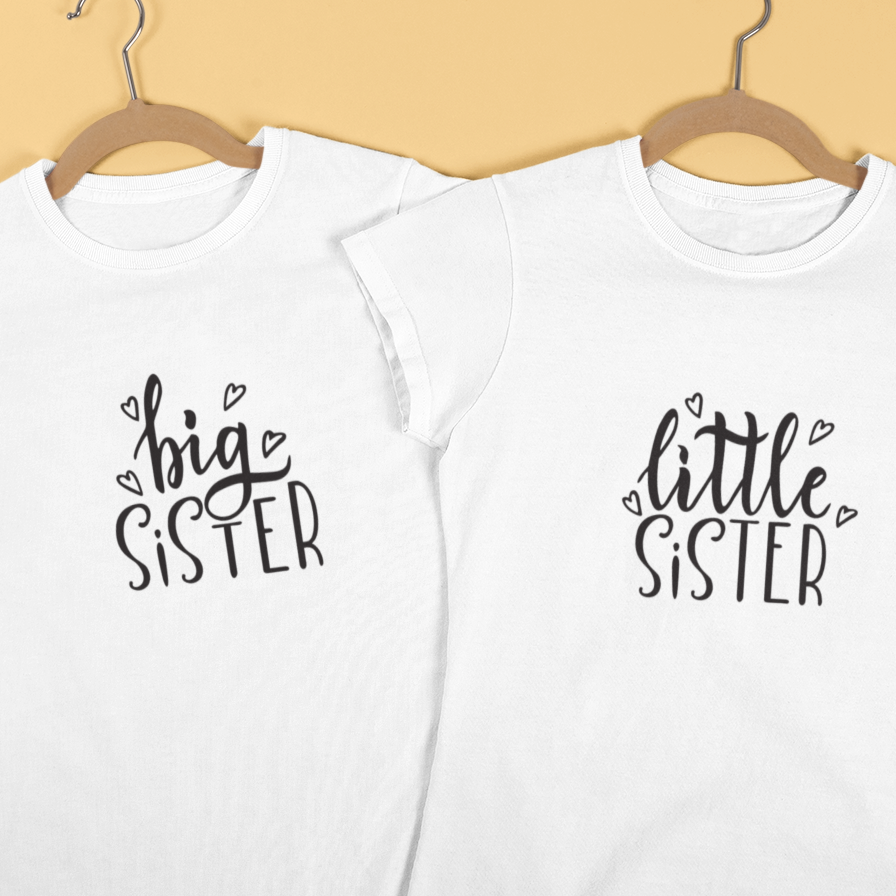 Mumma’s Cub big sister little sister matching t-shirts for girls