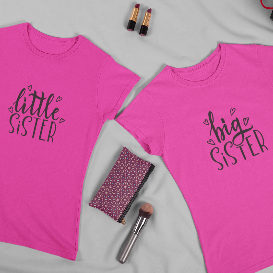 Mumma’s Cub big sister little sister matching t-shirts for girls