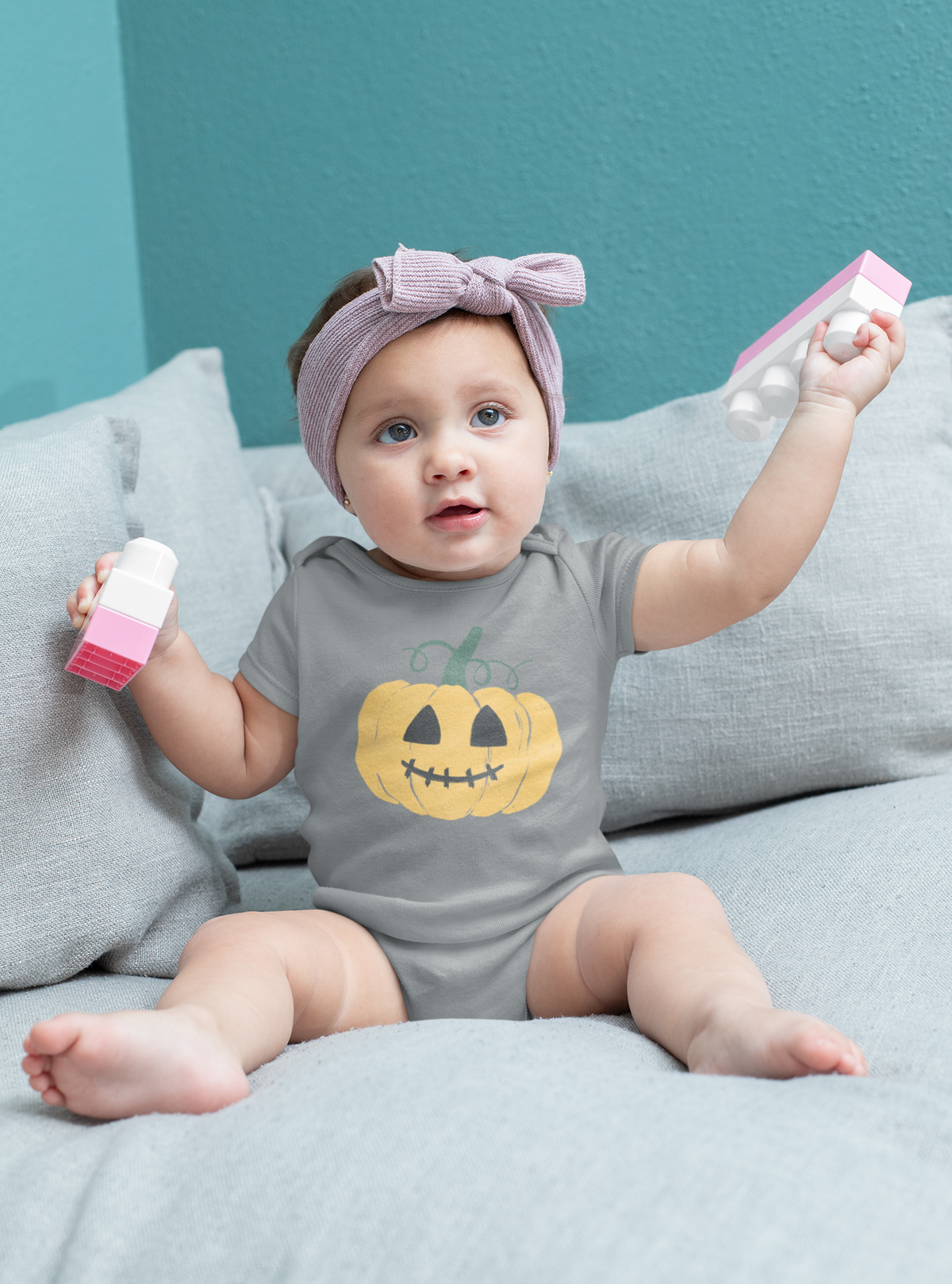 Baby Halloween Onesie – Pumpkin Print