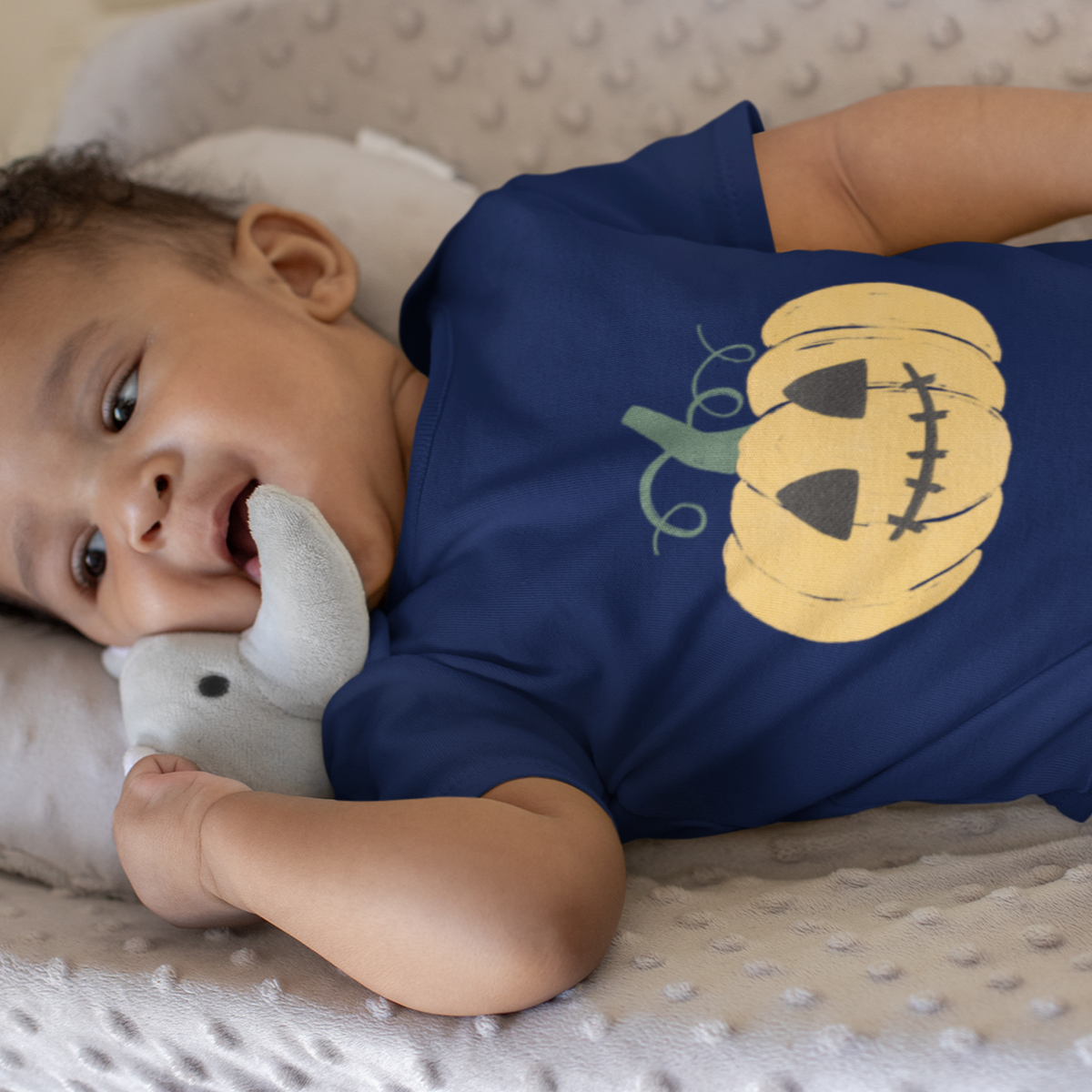 Baby Halloween Onesie – Pumpkin Print