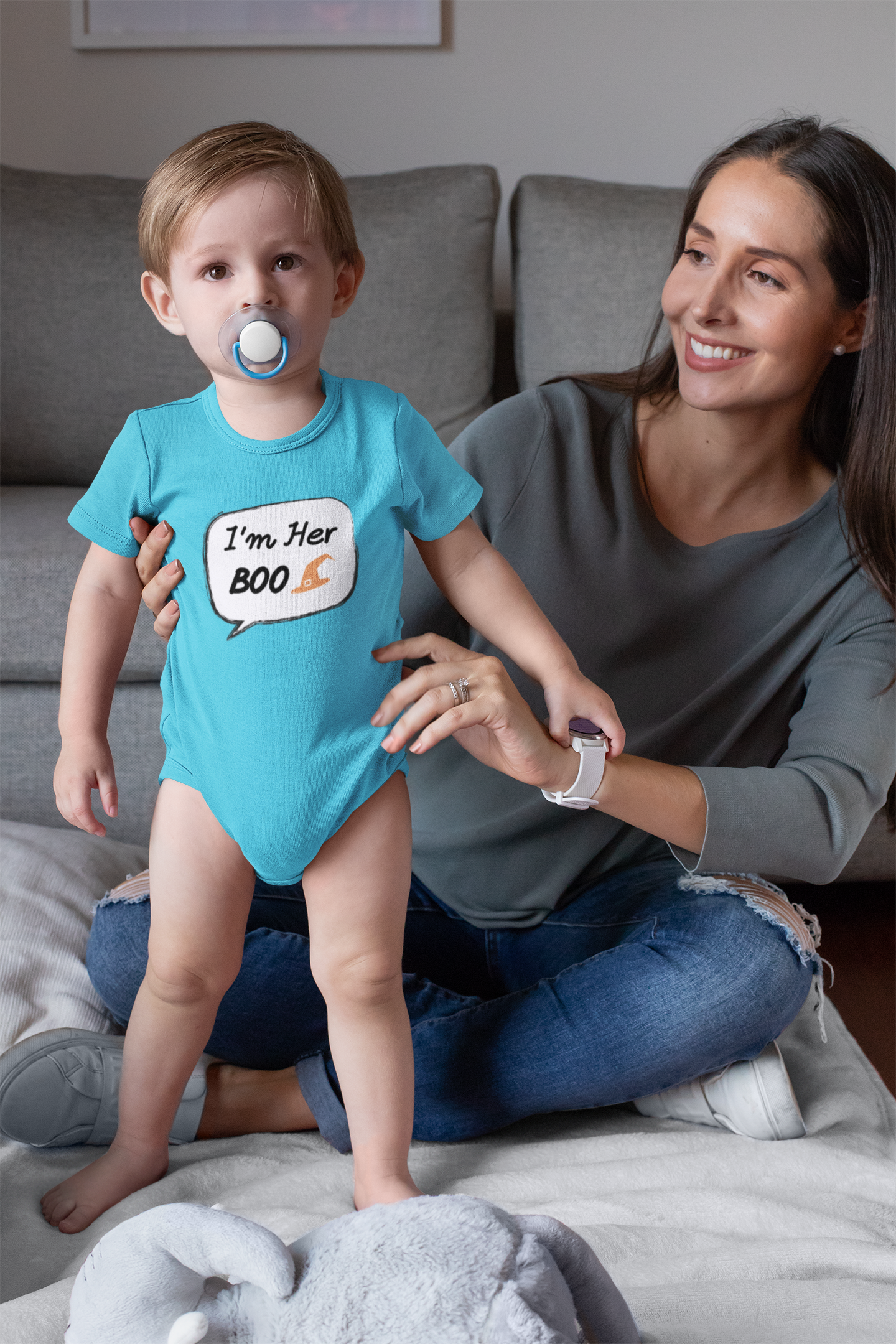 Baby Halloween Onesie – I Am Her Boo!
