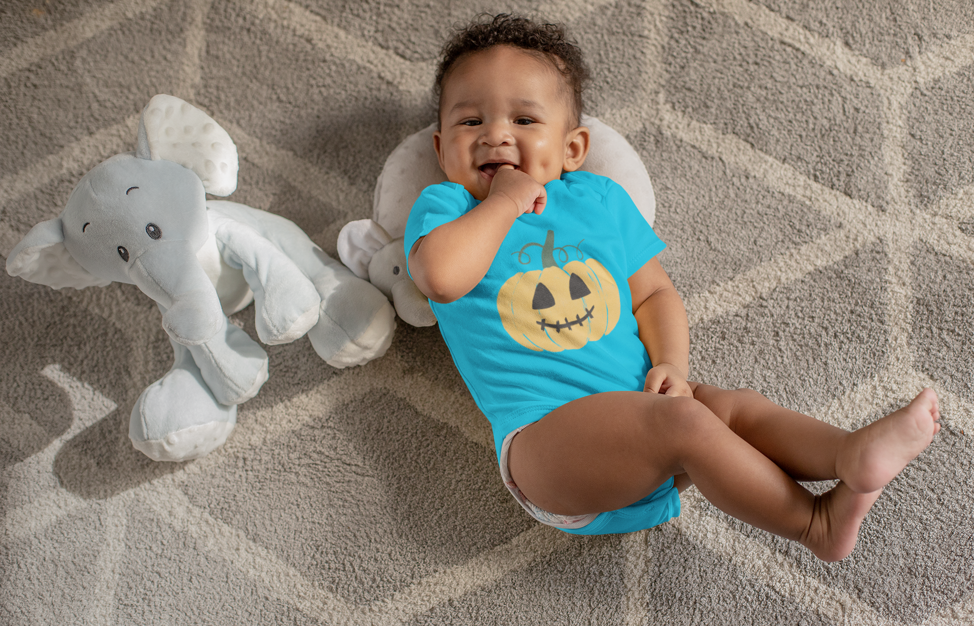 Baby Halloween Onesie – Pumpkin Print
