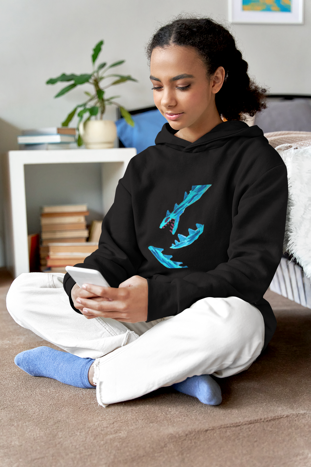 Dragon print hoodie for kids