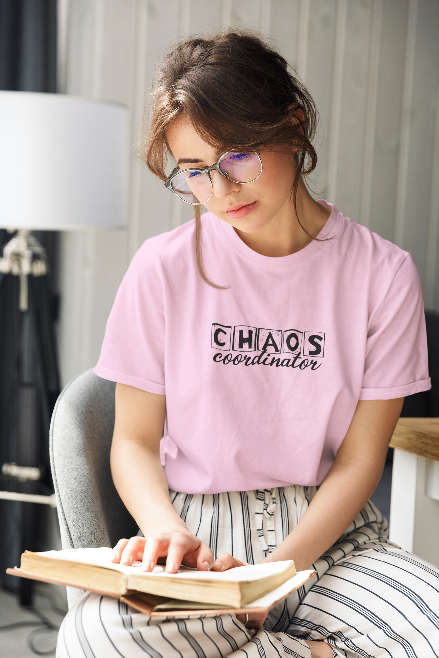 "Chaos Coordinator" Mom T-Shirt | Fun Cotton Casual Tee