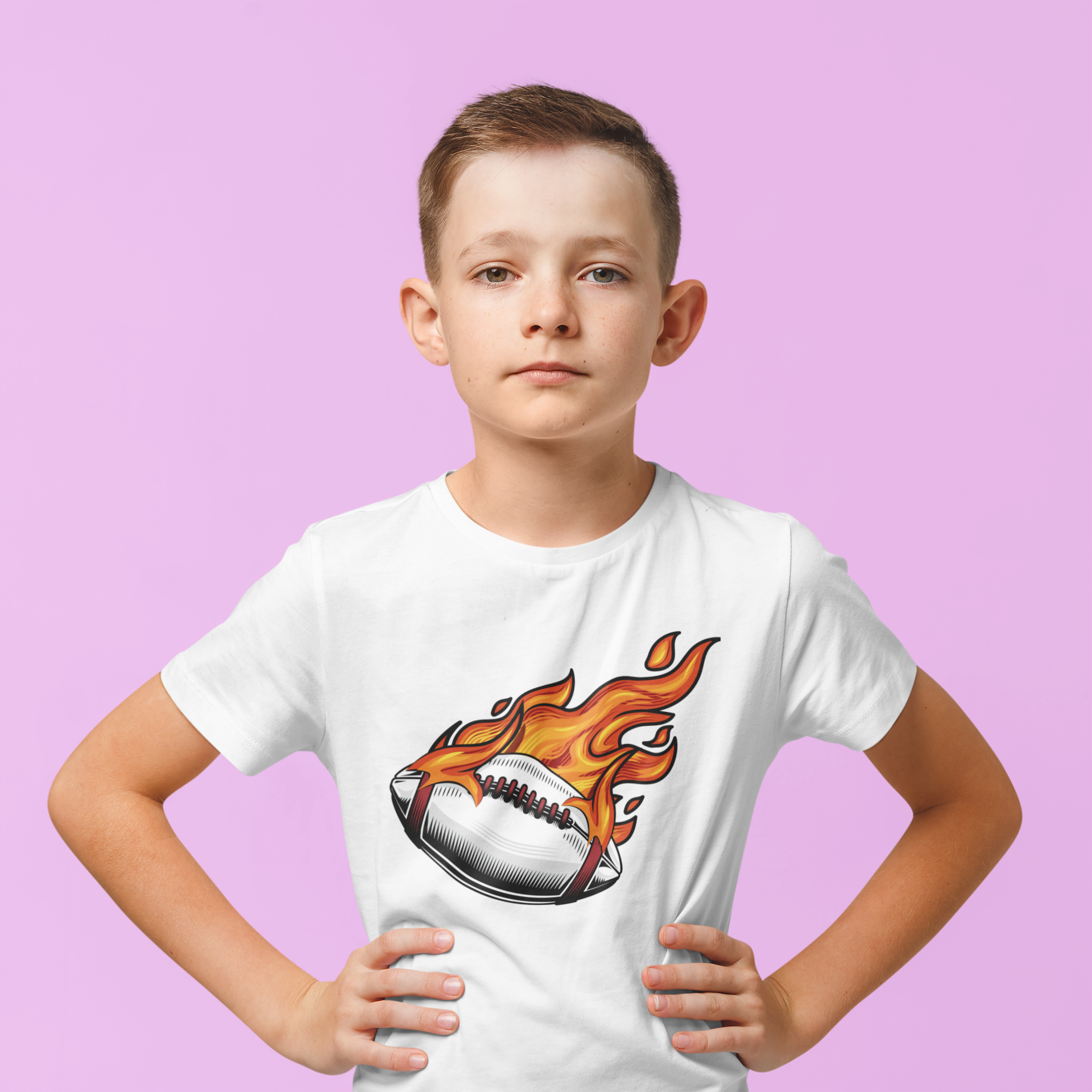 Sporty baseball print T-shirt for boys by Mumma’s Cub