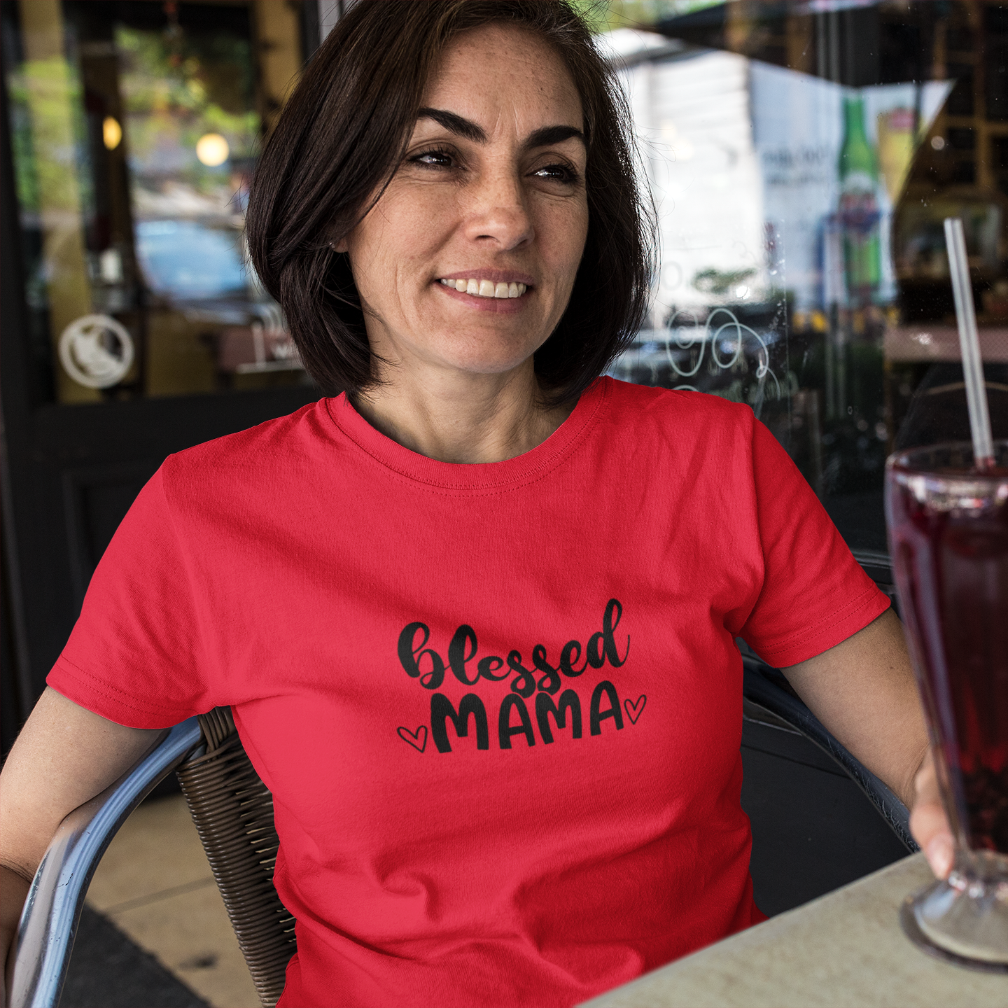 blessed mama t shirt mummas cub cotton soft breathable printed tee