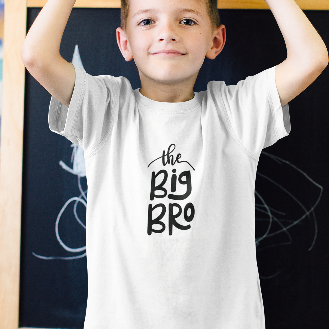 The big bro kids tee for sibling announcement outfit