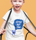 little but loud kids t shirt monster print cotton unisex soft breathable tee
