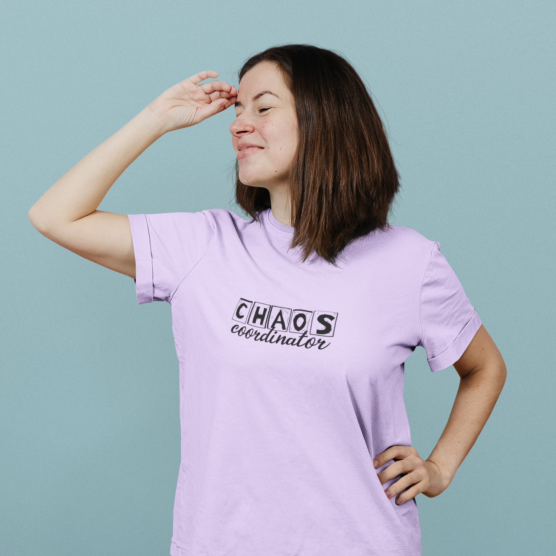 "Chaos Coordinator" Mom T-Shirt | Fun Cotton Casual Tee