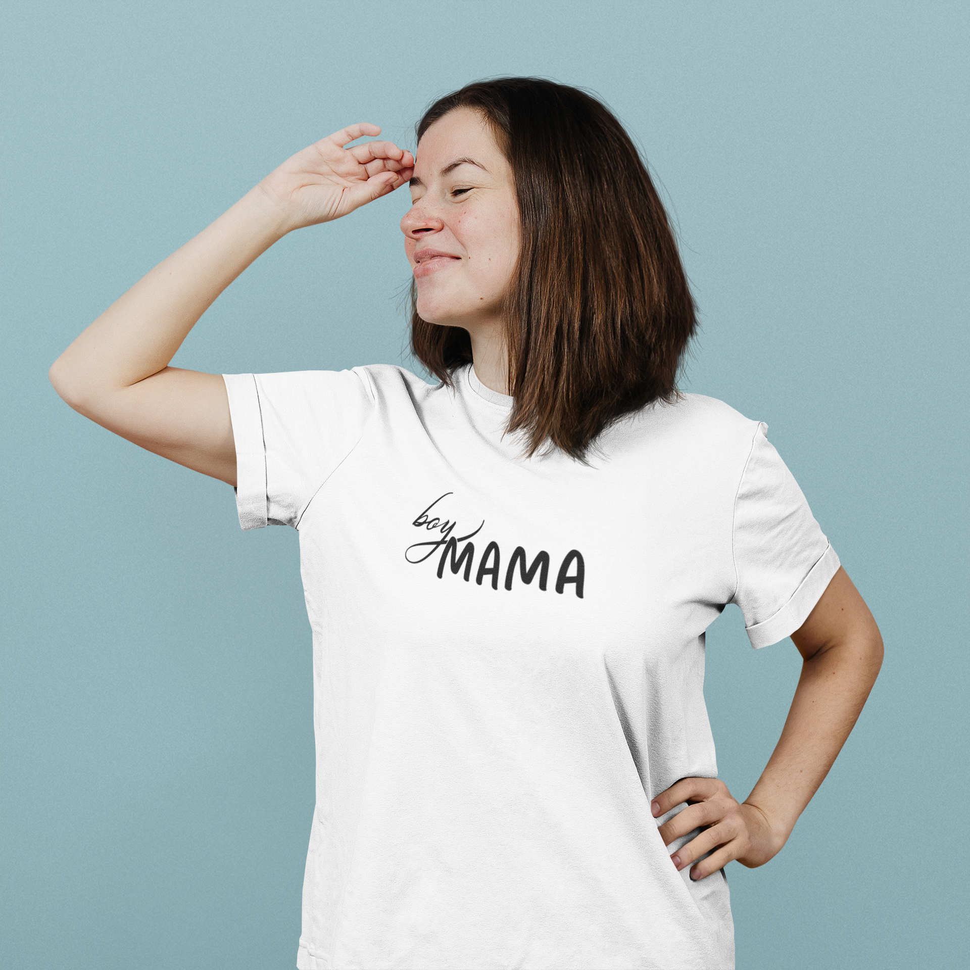 Boy Mama T-Shirt – Soft Cotton Mom Tee