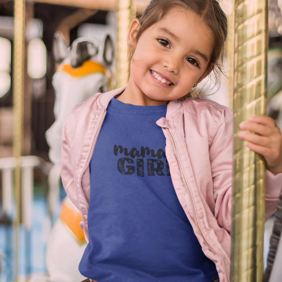 mamas girl t shirt girls cotton soft breathable cute printed tee