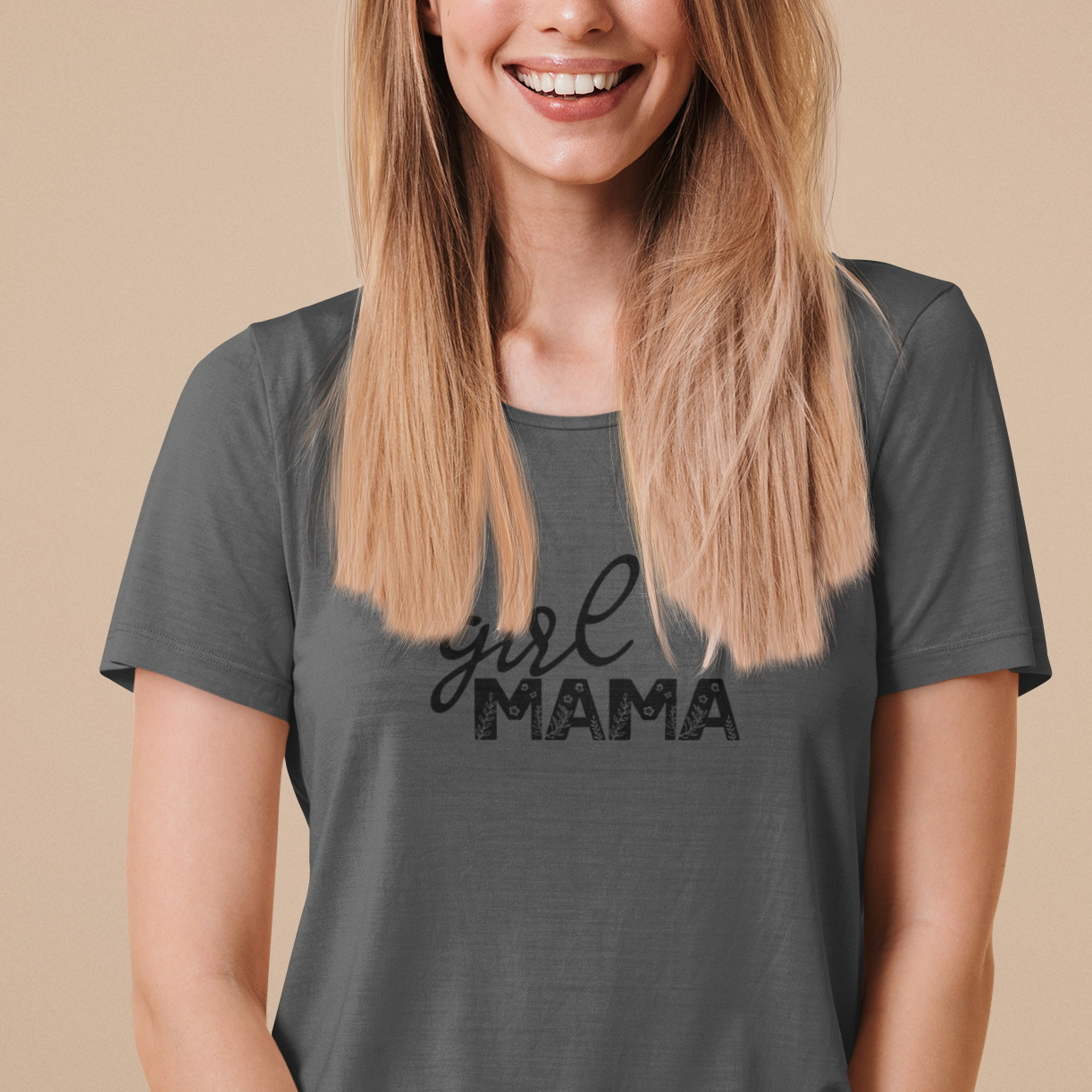girl mama t shirt cotton mom tee soft breathable printed tshirt