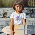 pastel purple rainbow kids t shirt cotton soft breathable cute aesthetic tee