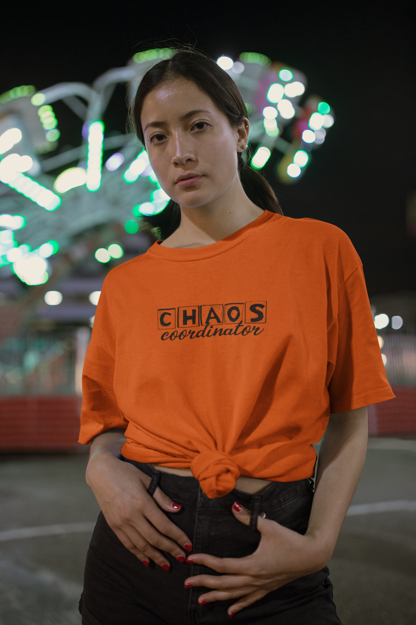 "Chaos Coordinator" Mom T-Shirt | Fun Cotton Casual Tee